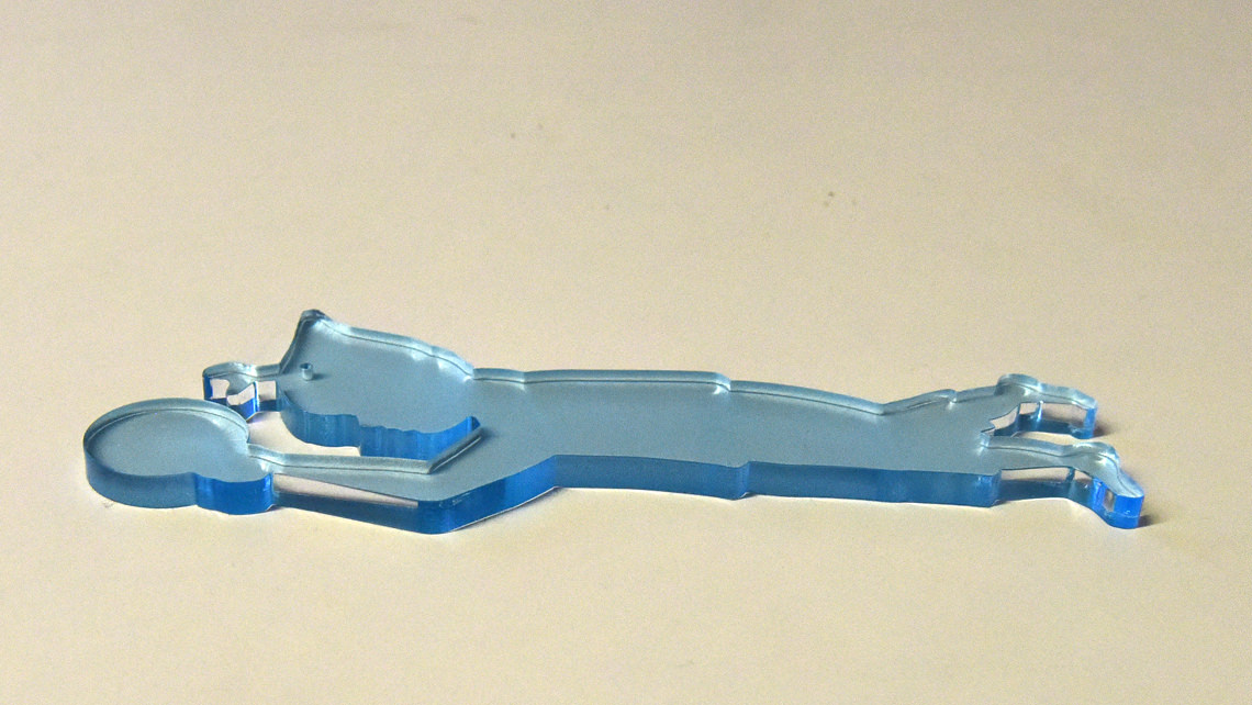 Lasern von Acrylglas-Wichteln