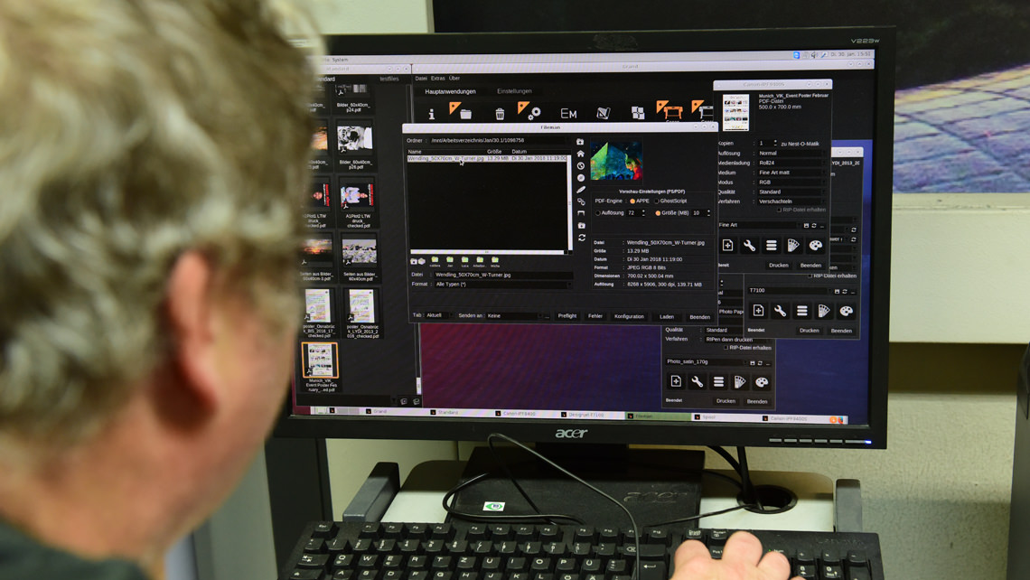 Reproduzieren eines Kunstwerks mit der Hornet