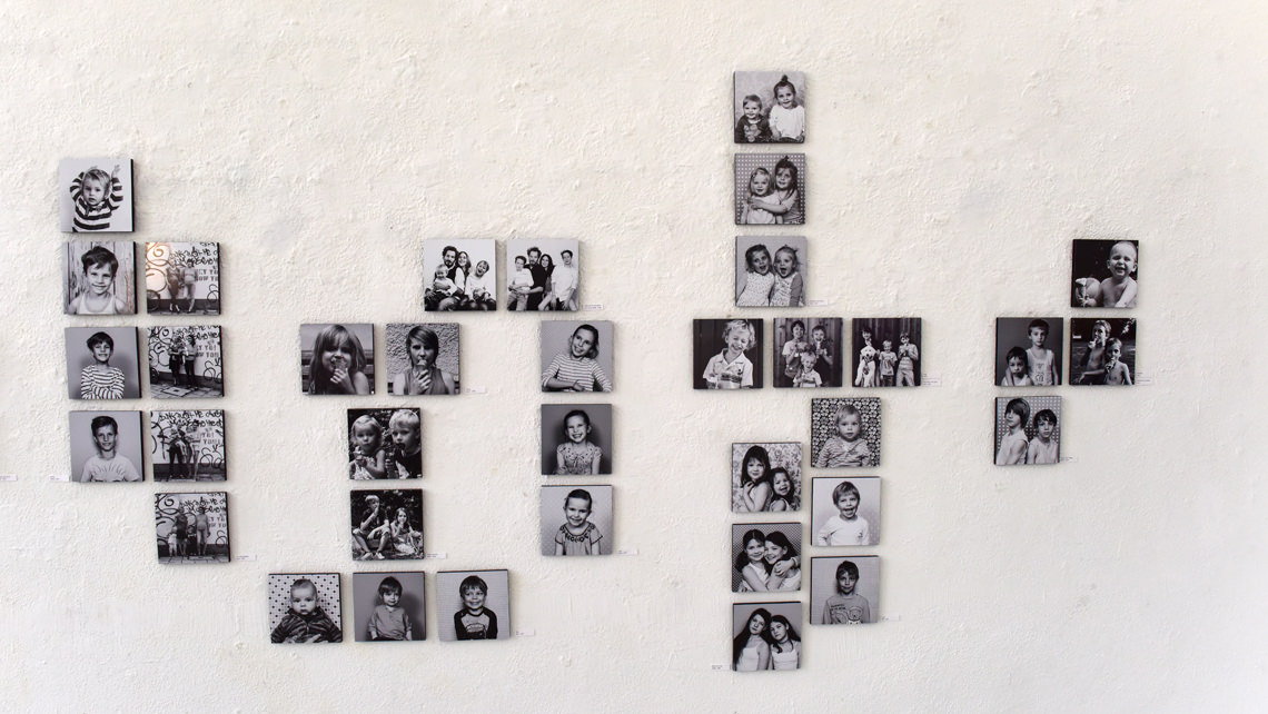 Kaschierte Kunst und der