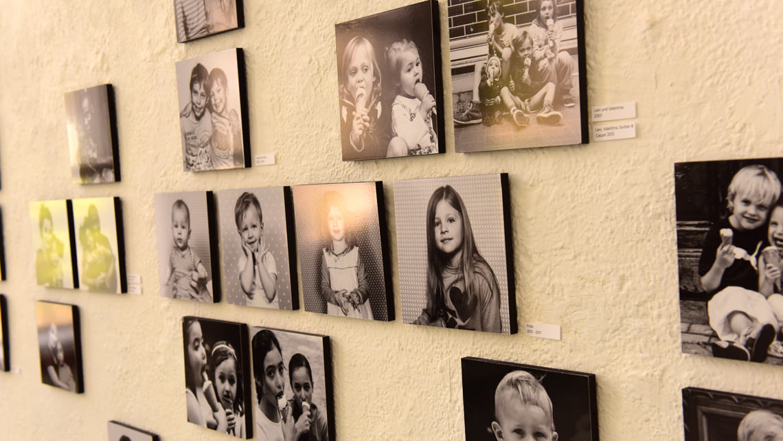 Kaschierte Kunst und der