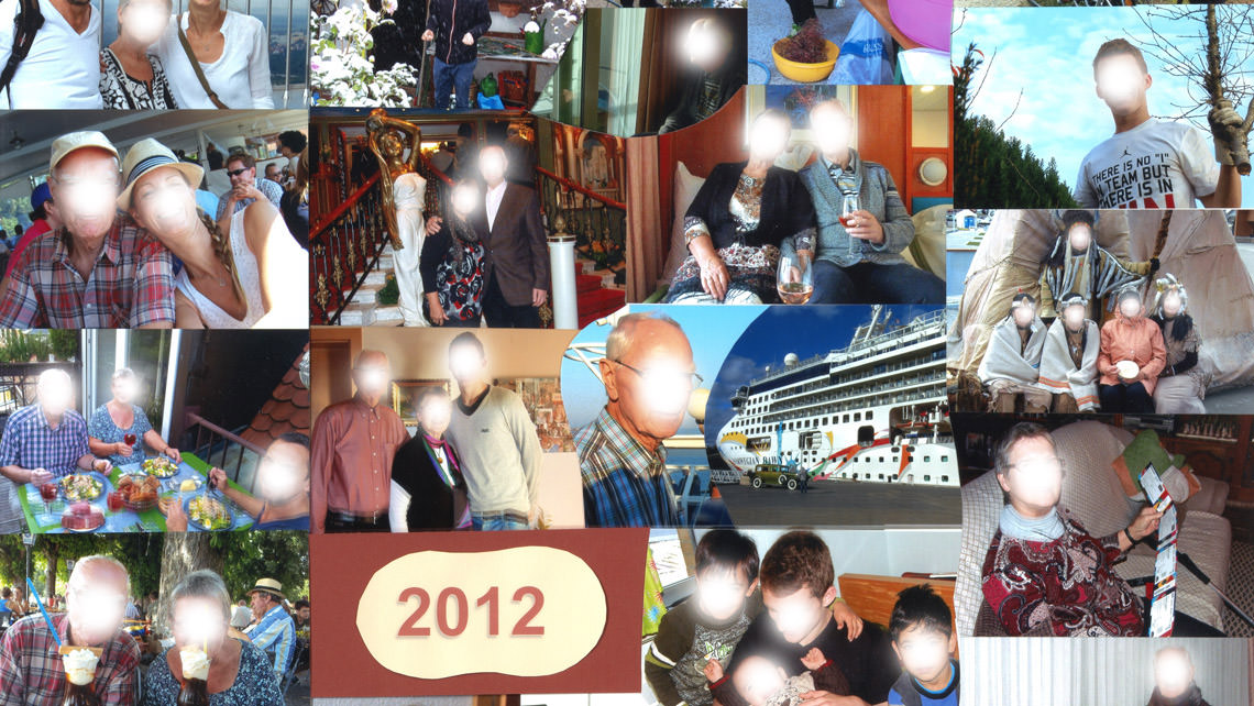 Fotosammlung hinter Glas scannen