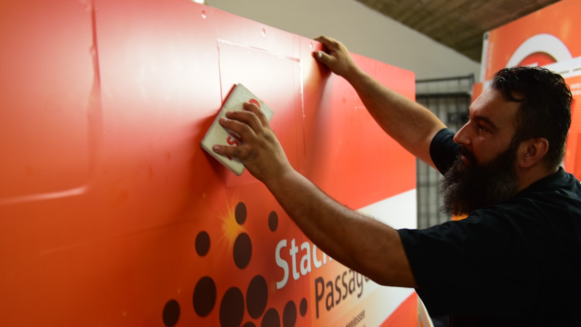 Verklebung bei den Stachuspassagen